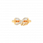 The love infinity diamond gold ring For Her