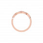 Everlasting love diamond and gold half band For Her