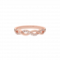 Everlasting love diamond and gold half band For Her