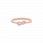 kiss of Love diamond and gold ring For Her