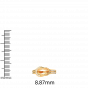 Blooming love diamond and gold ring For Her