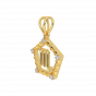 Scorpio Zodiac Sun Sign Gold Diamond Pendant