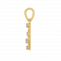 Virgo Zodiac Sun Sign Gold Diamond Pendant