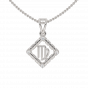 Virgo Zodiac Sun Sign Gold Diamond Pendant