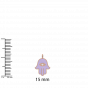 The Enamel and Diamond Hamsa Evil eye Charm Pendant