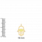 Evil Eye Hamsa Diamond and Enamel Charm Pendant