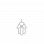 The Diamond Hamsa Charm Pendant