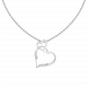 The Forever in Love Diamond Heart Pendant Charm