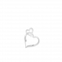 The Forever in Love Diamond Heart Pendant Charm