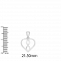 The Infinity Diamond Heart Charm Pendant