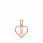 The Infinity Diamond Heart Charm Pendant