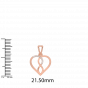 The Infinity Diamond Heart Charm Pendant