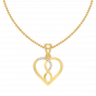 The Infinity Diamond Heart Charm Pendant