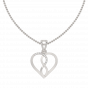 The Infinity Diamond Heart Charm Pendant