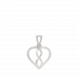 The Infinity Diamond Heart Charm Pendant