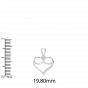 The Diamond Infinity and heart Pendant