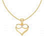 The Diamond Infinity and heart Pendant