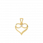 The Diamond Infinity and heart Pendant