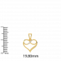 The Diamond Infinity and heart Pendant