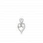 The Diamond Infinity and heart Pendant