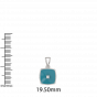 The Diamond Enamel Pendant