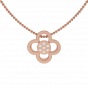 The Floral Diamond Charm Pendant