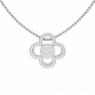 The Floral Diamond Charm Pendant