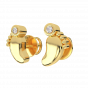 The Baby Feet Gold Diamond Kids Earring
