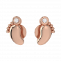 The Baby Feet Gold Diamond Kids Earring