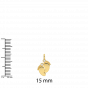 The Baby Feet Gold Diamond Kids Pendant