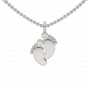 The Baby Feet Gold Diamond Kids Pendant
