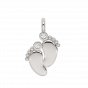 The Baby Feet Gold Diamond Kids Pendant