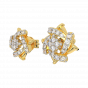 The Floral Wheeling Diamond Earrings