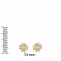 The Floral Wheeling Diamond Earrings