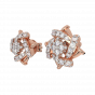 The Floral Wheeling Diamond Earrings
