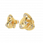 The Golden Whirl Diamond Studs Earrings