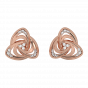 The Golden Whirl Diamond Studs Earrings