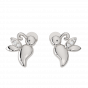 Mystic Fly Gold Diamond Stud Earrings