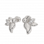 Mystic Fly Gold Diamond Stud Earrings