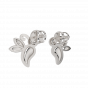 Mystic Fly Gold Diamond Stud Earrings
