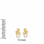 The Fashion Gold Diamond Earrings