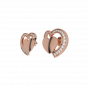 Sassy Hearts Gold Diamond Earrings