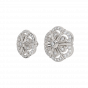 The Floral Gold Diamond Earrings