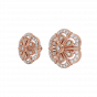 The Floral Gold Diamond Earrings