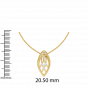 Twinkle Drops Diamond Pendant Set