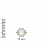 The Pearl Twirls Gold Diamond Ring