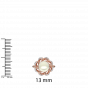 The Pearl Twirls Gold Diamond Ring