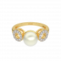 The Pearl Treat Gold Diamond Ring