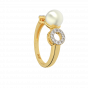 The Pearl Treat Gold Diamond Ring