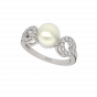 The Pearl Treat Gold Diamond Ring